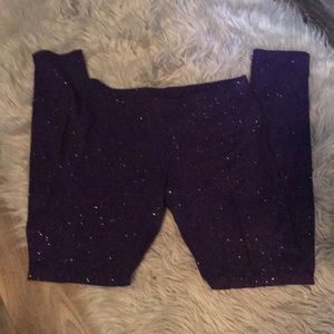 Girls Purple Leggings